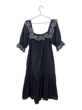 Christy Dawn Maggie Cotton Dress Black